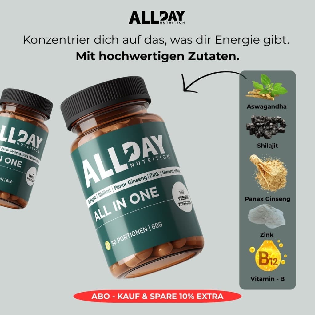 Supplement ingredient breakdown product ad